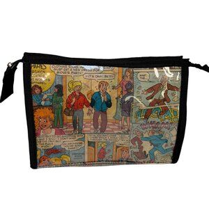 Vintage ARCHIE Comic Book Cartoon Zippered Makeup Bag Vinyl Pouch Case